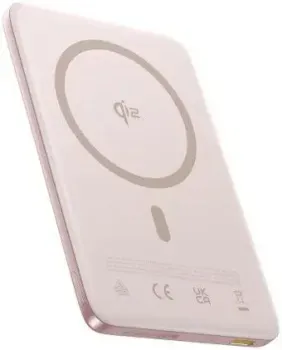 Baseus PicoGo AM41 Ultra-Slim Qi2 Magnetic Power Bank 10000mAh (розовый)