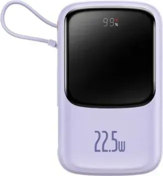 Baseus Qpow Pro+ Digital Display Fast Charge 22.5W 10000mAh (сиреневый)