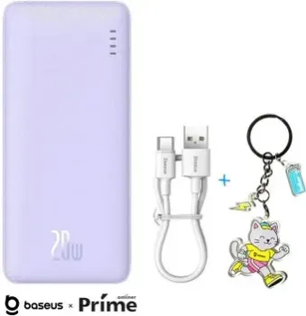 Baseus Airpow 20000mAh (фиолетовый) + брендированный брелок Baseus