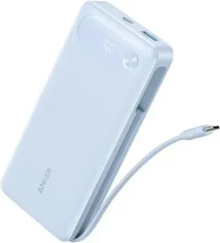 Anker Power Bank Built-in USB-C A1383 87W 20000mAh (голубой)