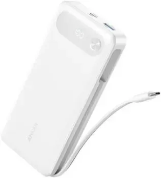 Anker Power Bank Built-in USB-C A1383 87W 20000mAh (белый, китайская версия)