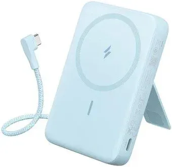 Anker Zolo Magnetic Built-in USB-C A1685 30W 10000mAh (голубой)