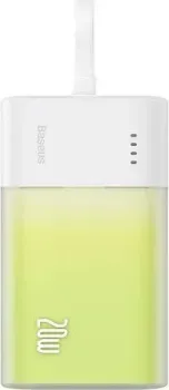 Baseus Popsicle Pocket Fast Charging Power Bank PPKDC05L Lighting 5200mAh (белый/зеленый)