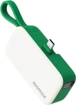 Momax 1-Power Mini 3-in-1 Lightning IP130MFI 5000mAh (зеленый)
