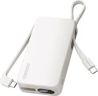 Momax 1-Power Vital+ Built-In USB-C IP138 10000mAh (белый)