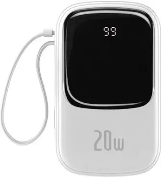 Baseus Qpow Digital Display 20000mAh (белый)