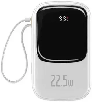 Baseus Qpow Pro with cable Type-C built-in 22.5W 20000mAh (белый)