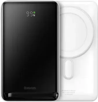 Baseus Magnetic Bracket Wireless Power Bank 20W 10000mAh (белый)