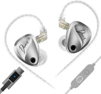 KZ Acoustics Duonic No Switches USB Type-C (с микрофоном, серебристый)
