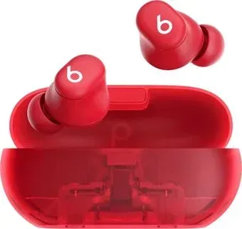 Beats Solo Buds (прозрачный красный)