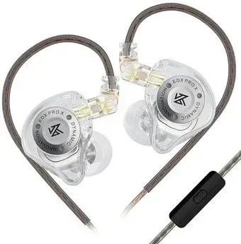 KZ Acoustics EDX Pro X (с микрофоном, прозрачный)