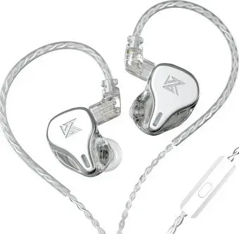 KZ Acoustics DQ6 (с микрофоном, серебристый)