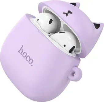 Hoco EW45 Cute Cat (сиреневый)