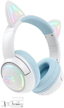 Onikuma GT838 Cat Ear (белый/голубой)