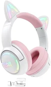 Onikuma GT838 Cat Ear (белый/розовый)