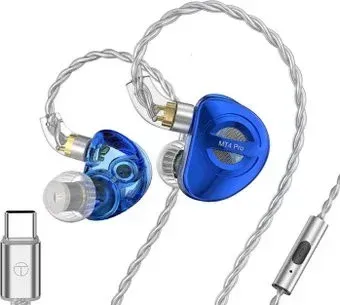 TRN MT4 Pro USB Type-C (синий, с микрофоном)