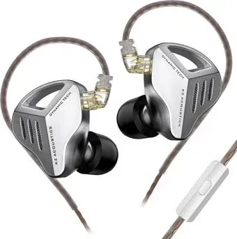 KZ Acoustics ZVX (с микрофоном, серебристый)