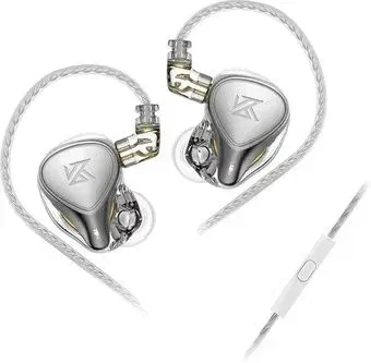 KZ Acoustics ZEX Pro (с микрофоном, серебристый)