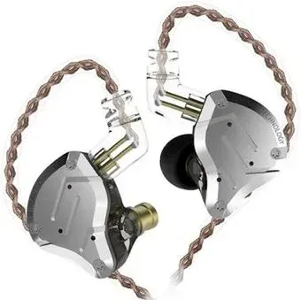 KZ Acoustics ZS10 Pro (без микрофона, серебристый/черный)