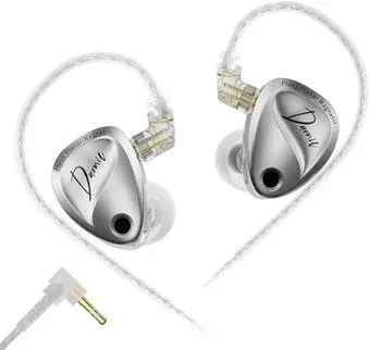 KZ Acoustics Duonic No Switches 3.5 мм (без микрофона, серебристый)
