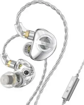 TRN MT4 Pro 3.5 мм (серебристый, с микрофоном)