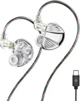 TRN V10 Pro USB Type-C (серебристый, с микрофоном)