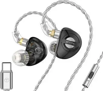 TRN MT4 Pro USB Type-C (черный, с микрофоном)