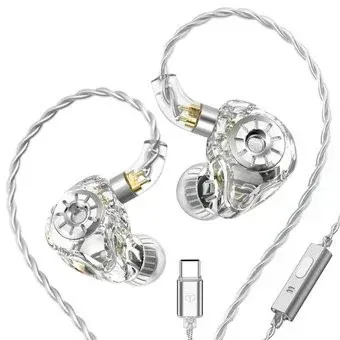 TRN ST1 Pro USB Type-C (прозрачный, c микрофоном)