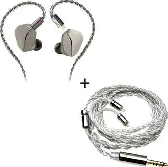 Hidizs MP145 (титановый, серебристый кабель 4.4 мм)