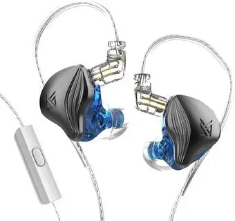 KZ Acoustics ZEX (с микрофоном, серый/синий)