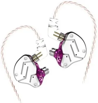 KZ Acoustics ZSN (без микрофона, серебристый/фиолетовый)