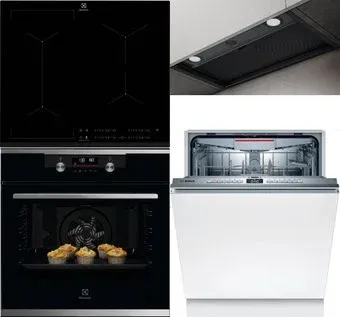Electrolux KODDP77X + EIV634 + Bosch SMV4HVX31E + Elica Boxin LX/BL MAT/A/60
