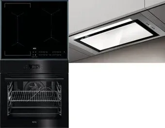 AEG BPE742380B + IKE64441FB + Elica Hidden 2.0 IXGL/A/60