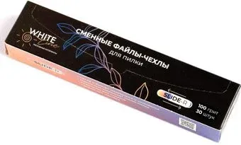 White line Slide-R для пилки Овал 100 грит (30 шт, черный)