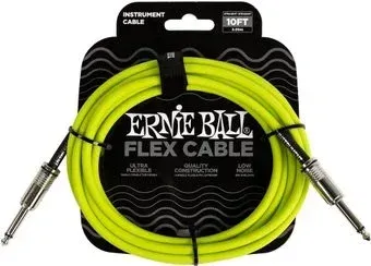 Ernie Ball P06414 6.3 мм - 6.3 мм (3 м, неоновый желтый)
