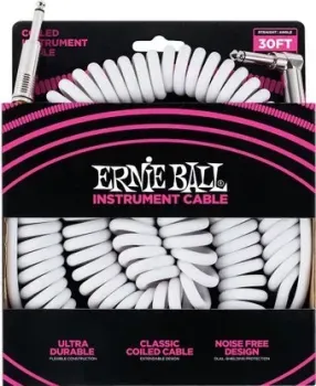 Ernie Ball P06045 6.3 мм - 6.3 мм (9.14 м, белый)