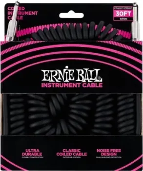 Ernie Ball P06044 6.3 мм - 6.3 мм (9 м, черный)