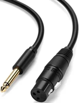Ugreen AV131 6.3 Jack - XLR (2 м, черный)