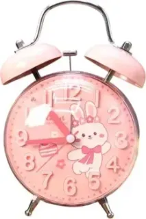 ILikeGift Clear wake-up with animals HL-5140-02 (pink bunny)