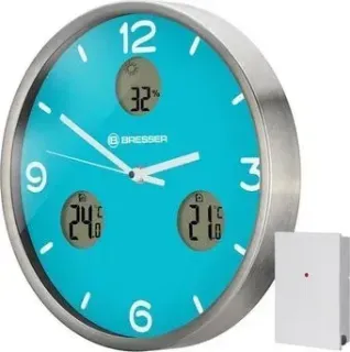 Bresser MyTime io NX Thermo/Hygro, 30 см (синий)