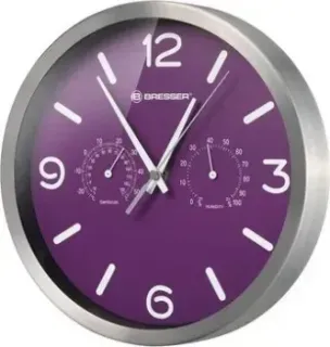 Bresser MyTime ND DCF Thermo/Hygro, 25 см (фиолетовый)