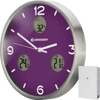 Bresser MyTime io NX Thermo/Hygro, 30 см (фиолетовый)