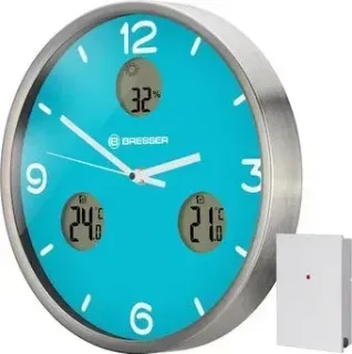 Bresser MyTime io NX Thermo/Hygro, 30 см (голубой)