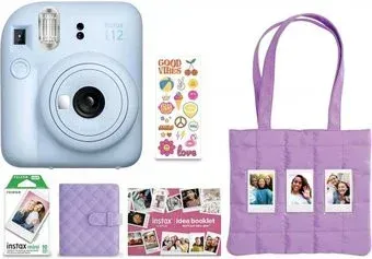 Fujifilm Instax Mini 12 Holiday Bundle 2025 (голубой)