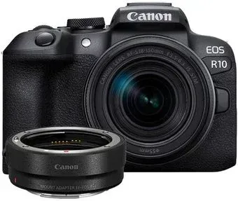Canon EOS R10 RF-S 18-150mm F3.5-6.3 IS STM + адаптер крепления EF-EOS R