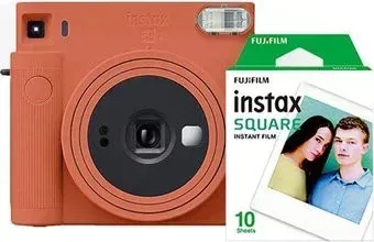 Fujifilm Instax Square SQ1 + пленка 10 кадров (оранжевый)