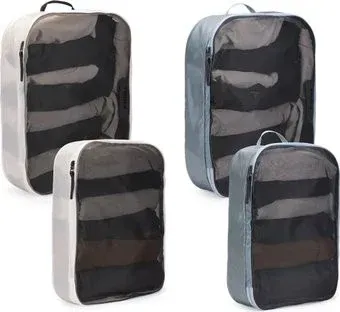 Thule Packing Cube 2*M+2*L с сеткой 3205580 TPCS205POND/W (белый/голубой)
