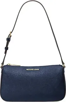 Michael Kors Jet Set Medium Saffiano Leather Pochette (Navy)