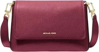 Michael Kors Nessa Small Leather Crossbody Bag (Mulberry)