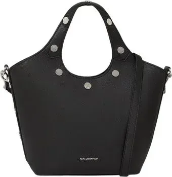KARL LAGERFELD K/Rocky Marais small tote bag (Black-Nickel)